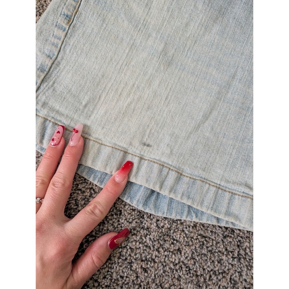 Levi Strauss Signature Womens Light Wash Stretch Denim Shorts Size 16 Misses - Picture 5 of 5